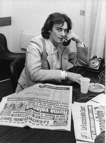 Franco Uncini ospite della Gazzetta nel marzo del 1983 (Rcs Quotidiani)